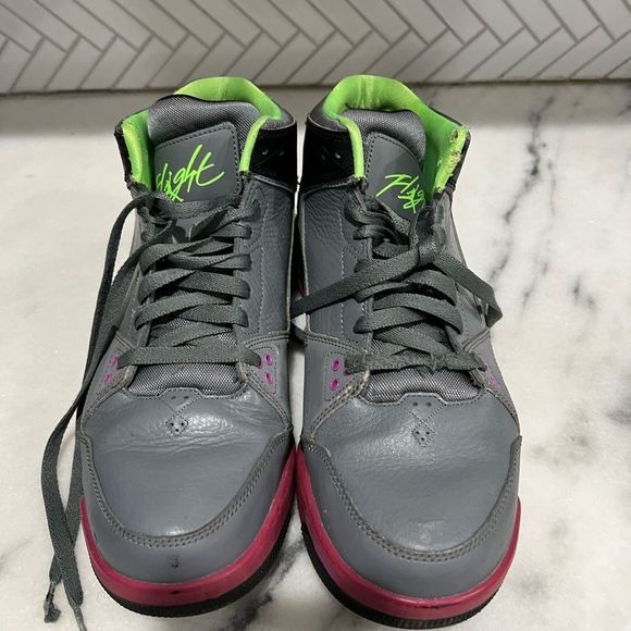 A1-Nike Air Jordan Flight Origin 599593-090 Cool Grey, Size 11.5, VTG 2013 - Picture 4 of 10